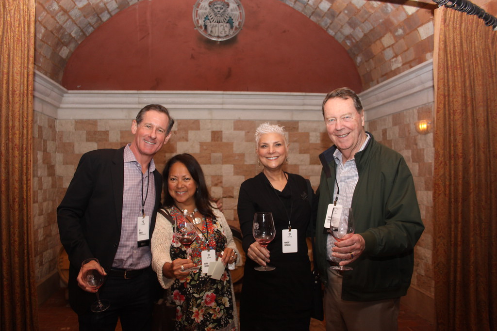 Ed Hofer, Maria Triska, Nancie and Frank Pipgras at Nor CalWine Dinner